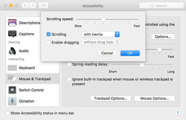 on my mac when i try to type something takes control of my mouse and types for me