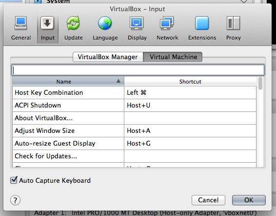 virtualbox mac host keyboard for windows 10 client function keys